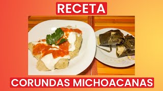 CORUNDAS MICHOACANAS  RECETA [upl. by Nerhtak261]