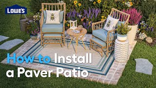 How To Install a Paver Patio [upl. by Anayad]