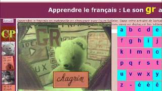 Apprendre le français en maternelle en samusant  Activité de lecture écriture du son gr [upl. by Timothee]