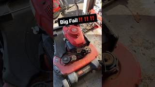 Toro Timemaster engine swap fail [upl. by Habeh]