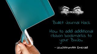 Bullet Journal Hack  DIY Add Additional Ribbon Bookmarks To Your BuJo [upl. by Sleinad807]