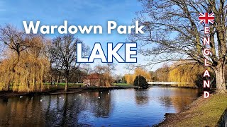 Wardown Park and Boating Lake in Luton England UK 🇬🇧 British Nature Winter Walks [upl. by Chisholm]