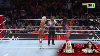 Jade Cargill Vs Chelsea Green  WWE Raw 08042024 En Español [upl. by Bobette]