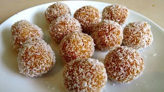 2 INGREDIENT HOMEMADE APRICOT BALLS RECIPE [upl. by Caras]