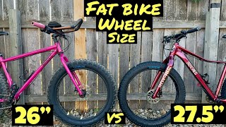 Fat Bike 26 VS 275 Wheel Size Explained fatbike [upl. by Nrubyar]