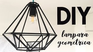 LAMPARA GEOMETRICA CON PITILLOS DIY  MAKE IT DIANKITA [upl. by Unni]