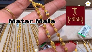 Tanishq Matar Mala Designs with PriceMatar mala design in goldmatar maladaily wear chainsdeeya [upl. by Amian]