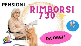 PENSIONI RIMBORSI 730 👉 AL VIA❗️ INVIATE i MODELLI 730 da Oggi 📃 [upl. by Einafats]