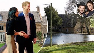 PRINCE Harry and Meghan are ­looking to snap up a Cotswolds love nest next to the Beckhams’ home [upl. by Anwahsak]