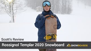 Scotts ReviewRossignol Templar Snowboard 2020Snowboardscom [upl. by Ennairol]