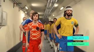 PES 2018  COPA DO MUNDO CLASSICA  BRASIL 82 x HOLANDA LEGENDS [upl. by Tamma]