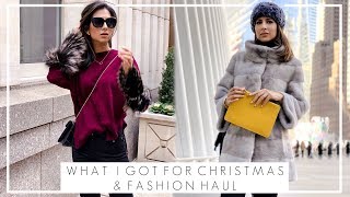 WINTER FASHION HAUL amp WHAT I GOT FOR CHRISTMAS  High Street and amp Designer Fashion  JASMINA PURI [upl. by Lucania287]