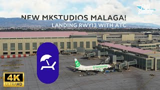 Landing in Malaga with the NEW MKSTUDIOS scenery  MSFS [upl. by Kline]