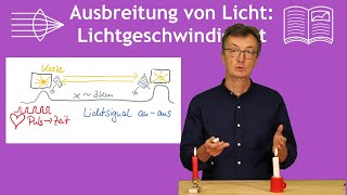 Lichtgeschwindigkeit wie groß ist sie wie läßt sie sich messen [upl. by Nimrac61]