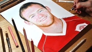 Drawing Wayne Rooney [upl. by Leinehtan]