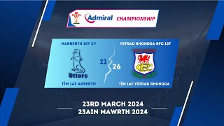 Narberth V Ystrad Rhondda  230324 [upl. by Nesyla]