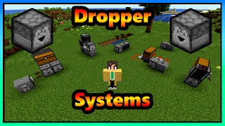 Minecraft Dropper Systems Explained  Dropper Clock  Item Transport  Elevator [upl. by Haidedej817]