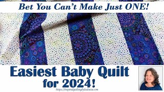 Easiest Baby Quilt for 2024 Lea Louise Quilts Tutorial [upl. by Ebarta]