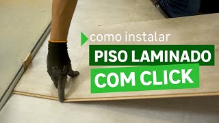 Como instalar piso laminado click [upl. by Ayet416]