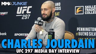 Charles Jourdain Explains Penetrate and Dominate Tweet About Stepsister  UFC 297 [upl. by Ahseken]