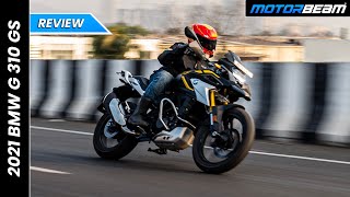 2021 BMW G 310 GS  Better Than KTM Adventure  MotorBeam [upl. by Akilat838]