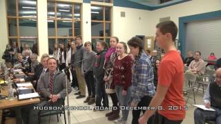 Hudson School Board December 8 2015 [upl. by Piers]