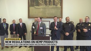 Greenville law enforcement hold press conference new regulations on hemp products [upl. by Sidhu]