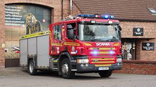 Humberside Fire And Rescue Beverley Retained Crew Turning out [upl. by Alexandria]