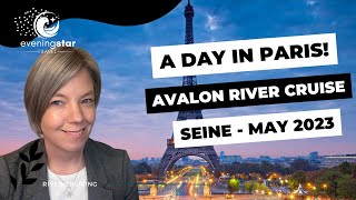 A Day In Paris  Avalon River Cruise  Seine  Spring [upl. by Eirellam5]