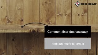 Atelier Red Head n°49  Fixer des tasseaux dans un mur creux [upl. by Gabe486]