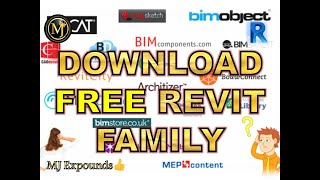 FREE WEBSITES TO DOWNLOAD REVIT FAMLIESREVIT COMPONENTSCIVILARCHITECTURETAMILBEGINNERTUTORIAL [upl. by Macdougall]