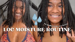 The Key to HYDRATED LOCS ✨🔐  locjourney naturalhair [upl. by Horacio634]