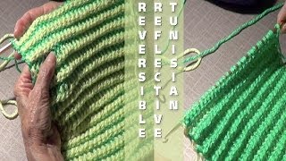 Reversible Reflective Tunisian [upl. by Yereffej396]