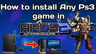 How To Install Any Game On RPCS3 PS3 Emulator in Hindi in Pc [upl. by Armbruster]