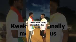 Kweku Flick finally meets Black Stars Player Kudus Mohammed [upl. by Materi]