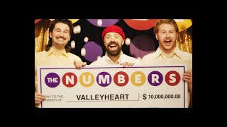 Valleyheart  The Numbers Official Music Video [upl. by Lamori210]