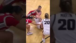 Caitlin Clark College Basketball fight 2024 [upl. by Lashondra]