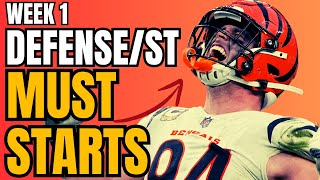 Week 1 MUST START Defenses amp Streams  2024 Fantasy Football [upl. by Sukramaj]