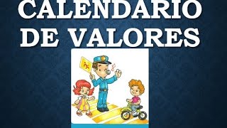 Soy Docente CALENDARIO DE VALORES [upl. by Aitnauq]