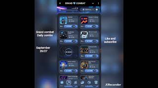 GRAND COMBAT DAILY COMBO 2627 SEPTEMBER 2024 GRAND COMBAT COMBO TODAY youtubeshorts [upl. by Novelc]