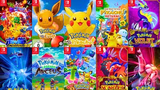 Top 11 Best POKEMON Games on NINTENDO SWITCH You Need To Play [upl. by Yoj]