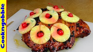 Ham with Red Currant glaze amp Pineapple ringsits WOW [upl. by Irihs174]