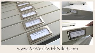 HOW TO ORGANIZE YOUR BUSINESS FILE CABINET [upl. by Thomajan440]