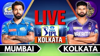 IPL 2024 Live KKR vs MI Match 60  IPL Live Score amp Commentary  Kolkata vs Mumbai Live Match [upl. by Nimsaj]