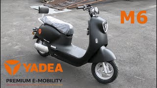 YADEA M6 Нет ИКЕИ  есть YADEA Обзор новинки  электрический скутер от YADEA [upl. by Bowden]