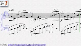 Jules Massenets Meditation from Thais for piano sheet music for Piano Solo  Video Score [upl. by Sobel441]