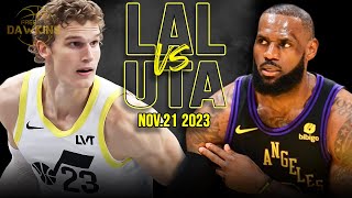 Los Angeles Lakers vs Utah Jazz Full Game Highlights  Nov 21 2023  FreeDawkins [upl. by Saudra]