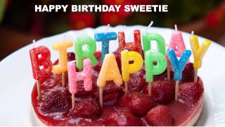 Sweetie birthday song  Cakes  Happy Birthday SWEETIE [upl. by Chak]