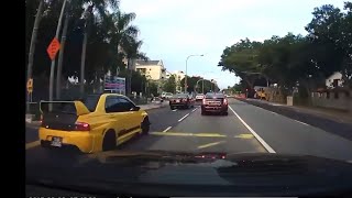 2015 audi q5 chasing a hit and run skm9185s Mitsubishi evo from ecp till east coast road [upl. by Laurice]