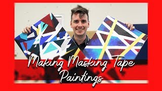 Creating Masking Tape Paintings [upl. by Neelhtak857]